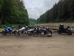 Motorräder auf der Tour 2013