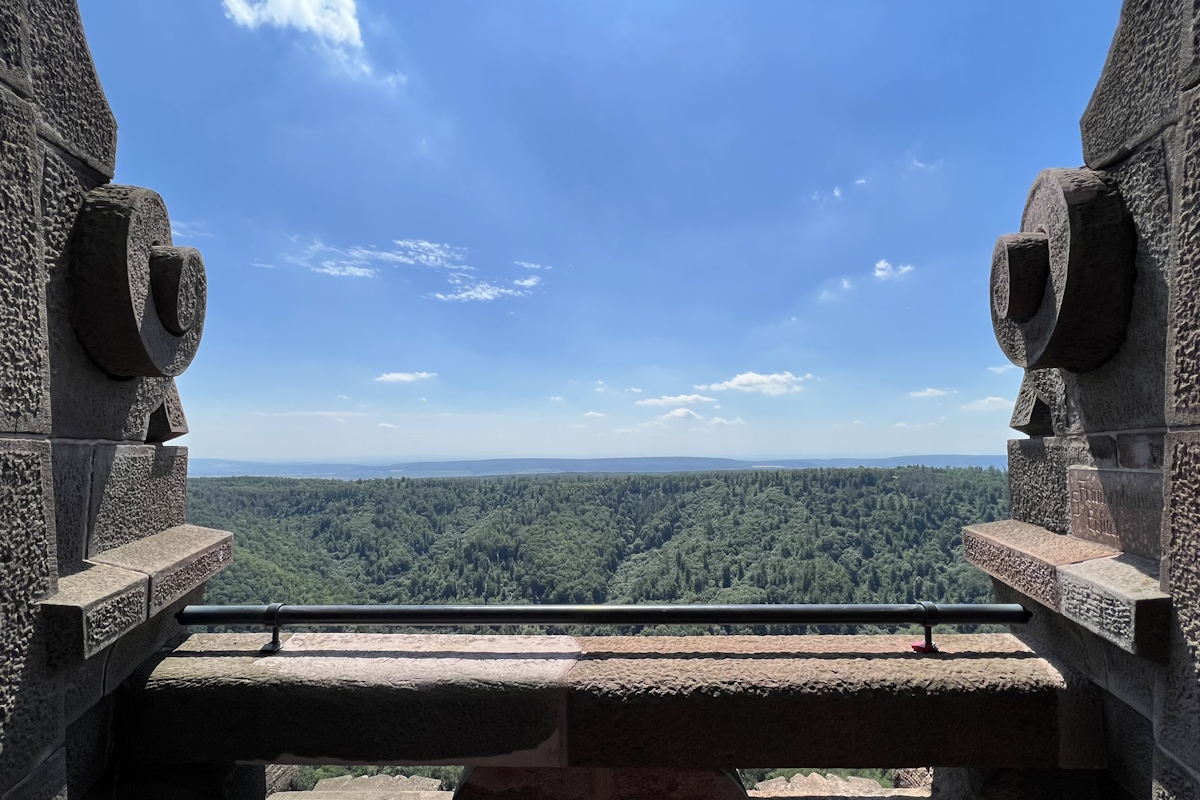 Ausblick vom Turm des Kyffhäuser-Denkmals